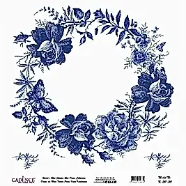 Model K011 Dünya'nın Mavi Tonları Pirinç Kağıt Dekopaj 60x62