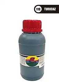 Desen Kumaş Boyası 250 ML - Turkuaz No:119