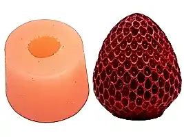 Tekli Çilek Silikon Mum Kalıbı M-276