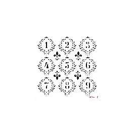 Home Decor Midi Stencil 22*22 cm hdm-12