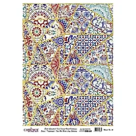 DESENLİ ALTIN VARAK PİRİNÇ DEKOPAJ 30*42 CM MODEL 041