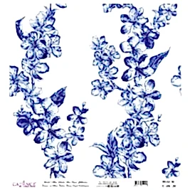 Model K016 Dünya'nın Mavi Tonları Pirinç Kağıt Dekopaj 90x92