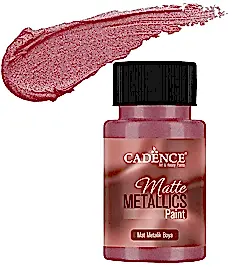 CADENCE MAT METALİK BOYA 50ML PEMBE KAHVE -MMB012