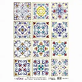 DESENLİ ALTIN VARAK PİRİNÇ DEKOPAJ 30*42 CM MODEL 051