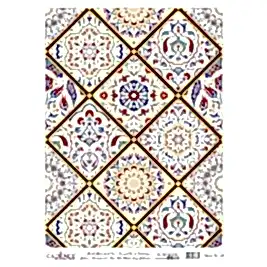 DESENLİ ALTIN VARAK PİRİNÇ DEKOPAJ 30*42 CM MODEL 038