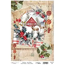 Model 895 Yılbaşı Cadence Pirinç Dekopaj Kağıdı 30x42cm