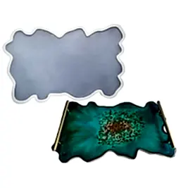 Düzensiz Dikdörtgen Tepsi Epoksi Reçine Kalıbı EPK-555