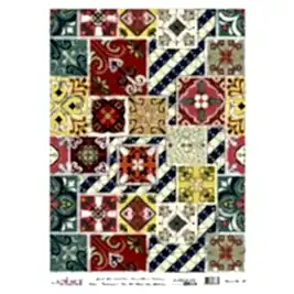 DESENLİ GÜMÜŞ VARAK PİRİNÇ DEKOPAJ 30*42 CM MODEL 028