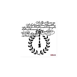 Home Decor Midi Stencil 22*22 cm hdm-03