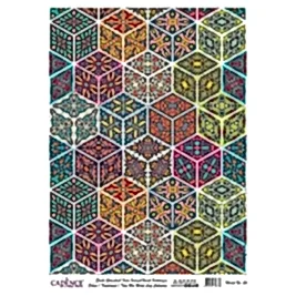 DESENLİ GÜMÜŞ VARAK PİRİNÇ DEKOPAJ 30*42 CM MODEL 026