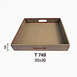 T 749 ORTA BOY DÜZ KARE TEPSİ