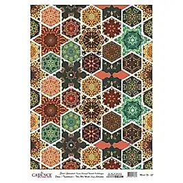 DESENLİ GÜMÜŞ VARAK PİRİNÇ DEKOPAJ 30*42 CM MODEL 023