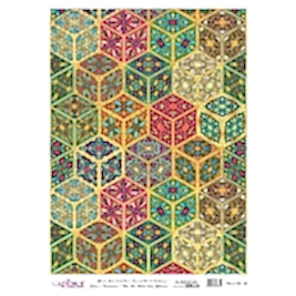 DESENLİ ALTIN VARAK PİRİNÇ DEKOPAJ 30*42 CM MODEL 025