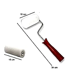 Rulo Sünger Fırça (10 cm)  Yedek Sünger Hediyeli