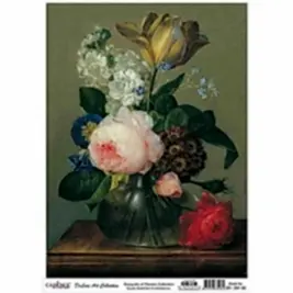 CADENCE DELUXE ART ÇİÇEK BUKETLERİ PİRİNÇ DEKOPAJ MODEL BF-007 (30X42)