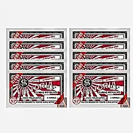 TOZ KUMAŞ BOYASI KIRMIZI 10 'LU SET