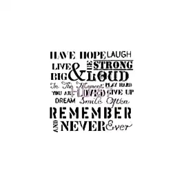 Home Decor (Duvar) Stencıl 45*45 cm HD-57