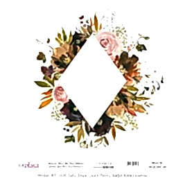 Model WFC006 Sulu Boya Çiçek Pirinç Kağıt Koleksiyonu 30x32