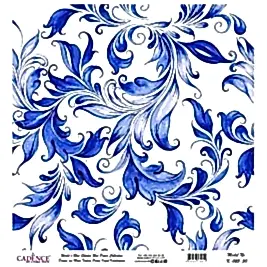 Model K025 Dünya'nın Mavi Tonları Pirinç Kağıt Dekopaj 30x32