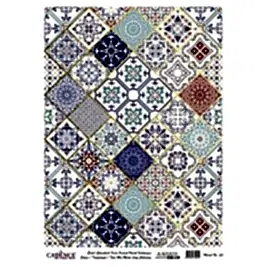 DESENLİ ALTIN VARAK PİRİNÇ DEKOPAJ 30*42 CM MODEL 053