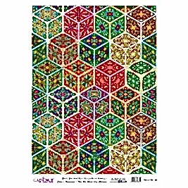 DESENLİ GÜMÜŞ VARAK PİRİNÇ DEKOPAJ 30*42 CM MODEL 025