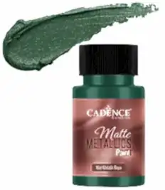 CADENCE MAT METALİK BOYA 50ML ZÜMRÜT -MMB025