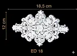 ED-18 Dekoratif Esnek Aplik (2'li)