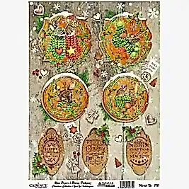 Model 770 Yılbaşı Cadence Pirinç Dekopaj Kağıdı 30x42cm.