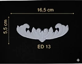 ED-13 Dekoratif Esnek Aplik (2'li)