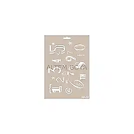 Mix Media Stencıl A4 MA-58