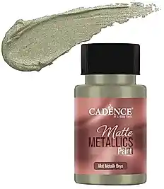 CADENCE MAT METALİK BOYA 50ML YEŞİL ALTIN -MMB023