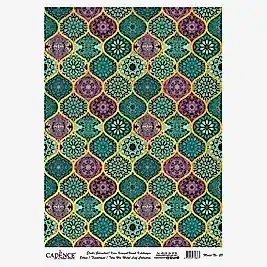 DESENLİ ALTIN VARAK PİRİNÇ DEKOPAJ 30*42 CM MODEL 020