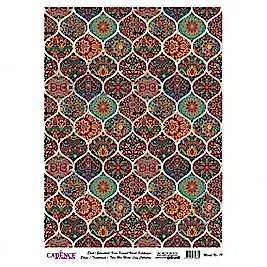 DESENLİ GÜMÜŞ VARAK PİRİNÇ DEKOPAJ 30*42 CM MODEL 019