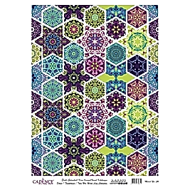 DESENLİ GÜMÜŞ VARAK PİRİNÇ DEKOPAJ 30*42 CM MODEL 024