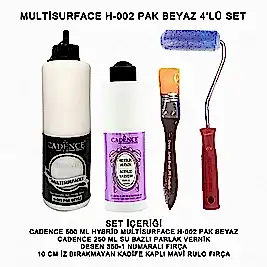 500ML H:02 PAK BEYAZ HYBRİD + 250ML PARLAK VERNİK 4'LÜ SET
