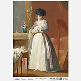 CADENCE DELUXE ART ANNE & ÇOCUK PİRİNÇ DEKOPAJ MODEL MC-002 (30X42)