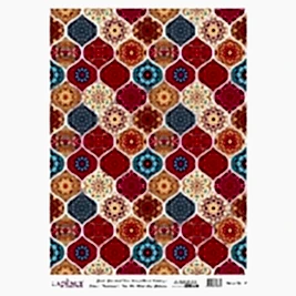 DESENLİ GÜMÜŞ VARAK PİRİNÇ DEKOPAJ 30*42 CM MODEL 018