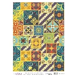 DESENLİ ALTIN VARAK PİRİNÇ DEKOPAJ 30*42 CM MODEL 027