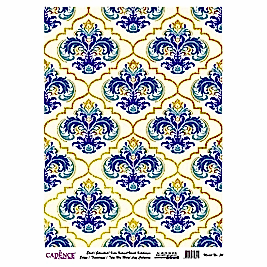 DESENLİ ALTIN VARAK PİRİNÇ DEKOPAJ 30*42 CM MODEL 034