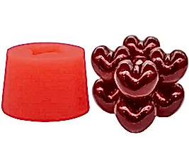 Mini Kalp Bubble Silikon Mum Kalıbı M-138