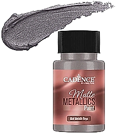 CADENCE MAT METALİK BOYA 50ML ANTİK GÜMÜŞ -MMB033