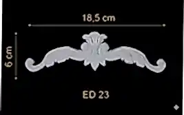 ED-23 Dekoratif Esnek Aplik (2'li)