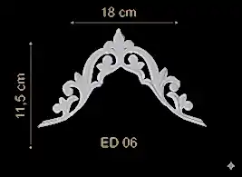 ED-06 Dekoratif Esnek Aplik (2'li)