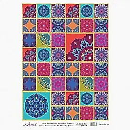 DESENLİ ALTIN VARAK PİRİNÇ DEKOPAJ 30*42 CM MODEL 030