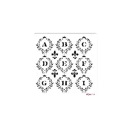 Home Decor Midi Stencil 22*22 cm hdm-14