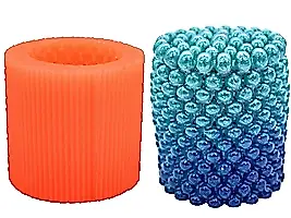 Boncuk Silindir Silikon Mum Kalıbı M-175