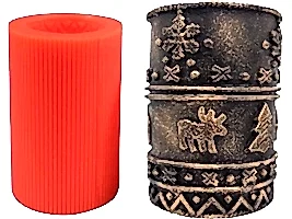 Yılbaşı Konseptli Silikon Mum Kalıbı M-110