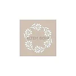 Kare Stencıl KA12 22*22 cm