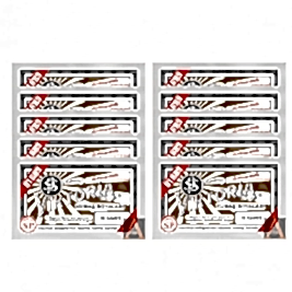 TOZ KUMAŞ BOYASI KAHVE 10 'LU SET