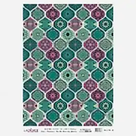 DESENLİ GÜMÜŞ VARAK PİRİNÇ DEKOPAJ 30*42 CM MODEL 020